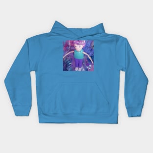 THE GIRL. CUTE 3D PINK DIGITAL ART Kids Hoodie